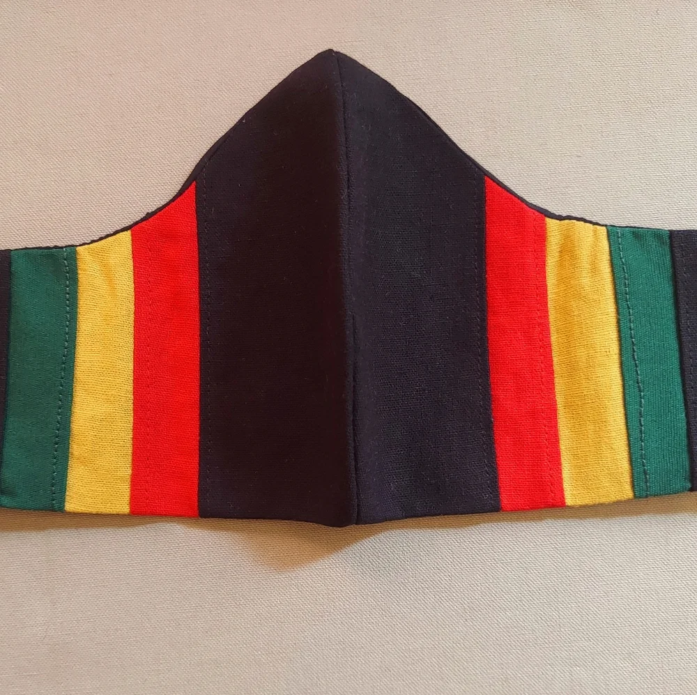 Handmade cotton/linen mask - Picture 2 of 4